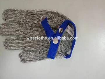 Stainless steel gloves for butcher/ metal safety gloves/ chainmail gloves