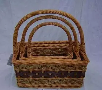 wicker flower basket
