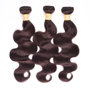 Wholesale Plain Color Weaves Bundles Peruvian and Brazilian Human Hair, Best 2# Body Wave Human Raw Virgin Hair