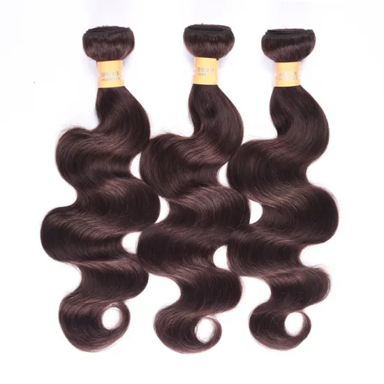 Wholesale Plain Color Weaves Bundles Peruvian and Brazilian Human Hair, Best 2# Body Wave Human Raw Virgin Hair