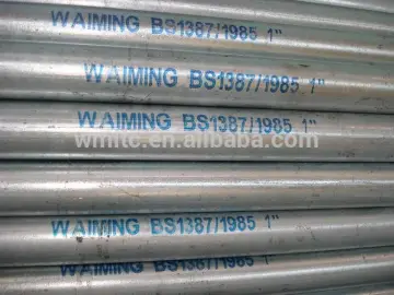 BS1387 galvanized steel pipes