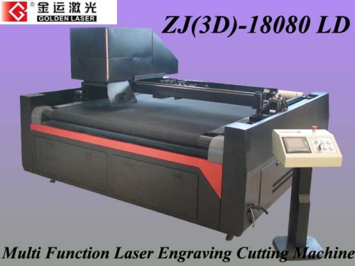 3D Laser Engraving Machine/Shoes and Cloth Piece Cutting System (ZJ(3D)-18080 LD)