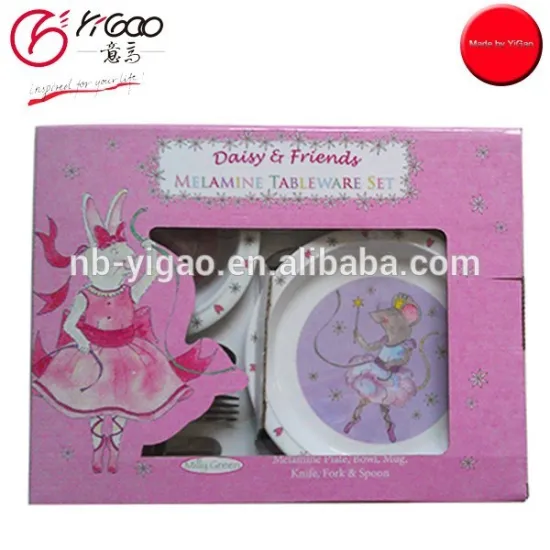 102765 New Design Melamine Kids Tableware Set 6pcs