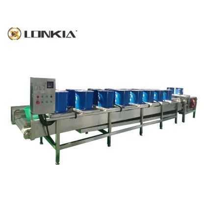 Continuous Industrial Potato Chips Drying, Air Cooling, Seasoning, and Vacuum Oil Filter Line for Doritos Snacks