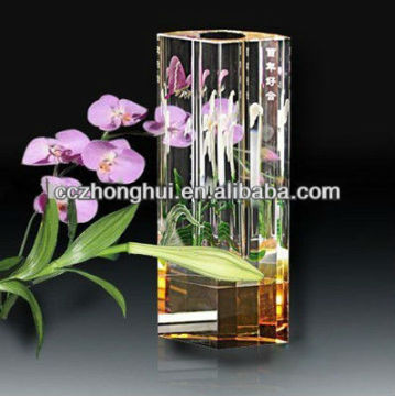 Natural crystal vase