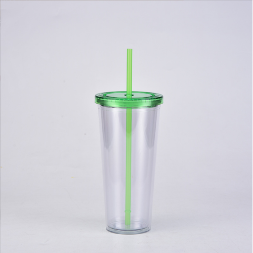 Silicon Cup 24oz Tea Plastic Eco-friendly Drinking Double Wall Plastic Supplier