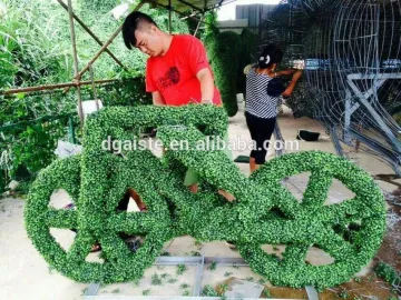 fake plant topiary outdoor use factory artificial green sculpture