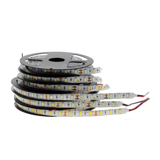 RGB LED Strip Light 60LED SMD 5730 5050 2835 DC12V/24V Non-Waterproof for Landscape Lighting (No Power Supply)