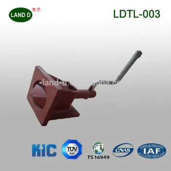 Red Color Welded 45# steel twist lock shipping container fastener