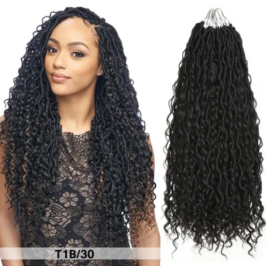 River Faux Locs Crochet Hair Pre Looped Messy Goddess River Faux Locs Wholesale