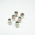 Conectores M12 chapados en oro de 4-17 pines para servomotores