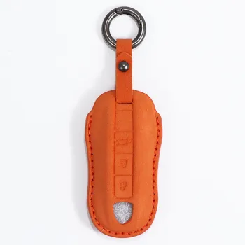Leather Car Key Bag - Auto Key Holder & Remote Case