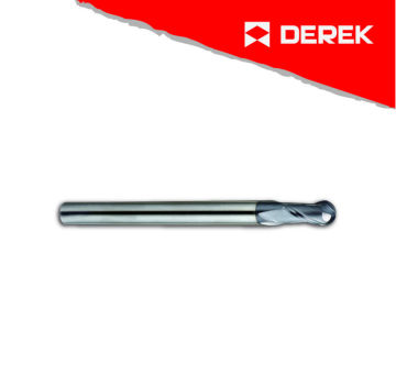 Carbide End Mill 2 Flutes Ball Nose Standard Length