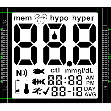 Exibição de cristal líquido LCD de resolução forte