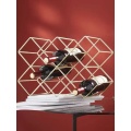 Living room tabletop wine rack