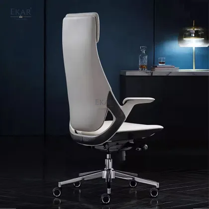 Elevate Office Comfort with a Premium Leather Adjustable Chair