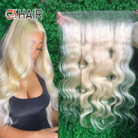 GS Excellent Quality 613 Blonde Lace Frontal Body Wave Brazilian Hair Frontal