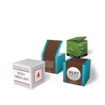 Small custom square paper cube packaging box