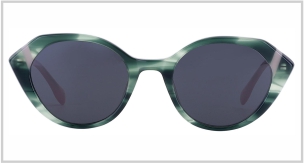 Oval Acetate Sunglasses