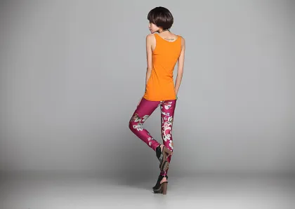 sexy girl's leggings printed lycra spandex tights