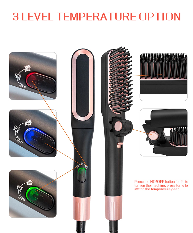hair straightener brush for afro hair