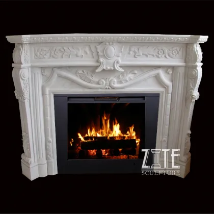 Customized Service Marble antique fireplace accessories