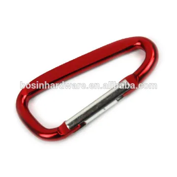 2015 New Design Good Quality Metal D shape Aluminum Carabiner Hook