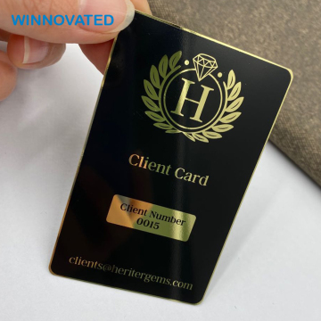 Silver Laser Cut Stainless Steel VIP Card