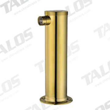 Single American standard draft beer tower golden color