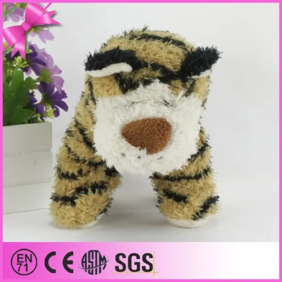 Wholesales Attractive Lively Plush Wild Animal Plush Tiger Soft Toy Pattern
