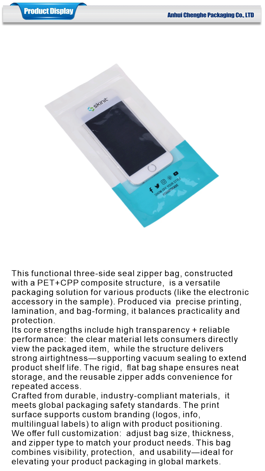 sealable triangular pouch