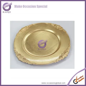 18108 waffle maker custom plastic paper number dinner charger plate