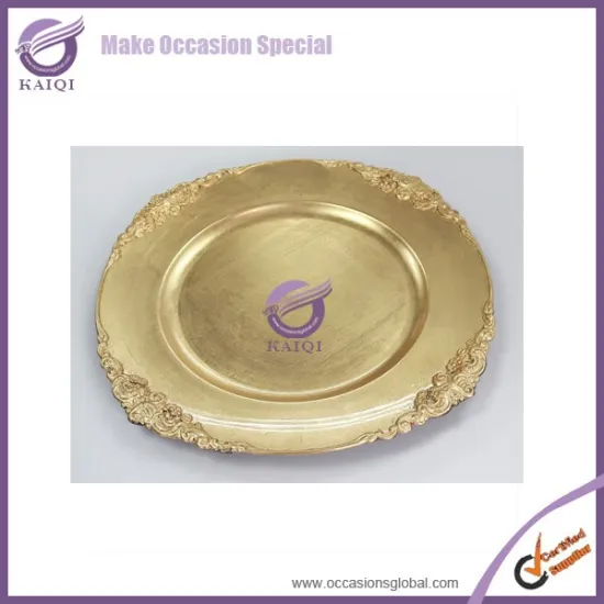 18108 waffle maker custom plastic paper number dinner charger plate