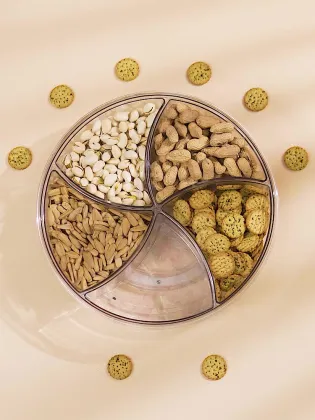 Five-Grid Snack Plate for New Year's Goods Storage