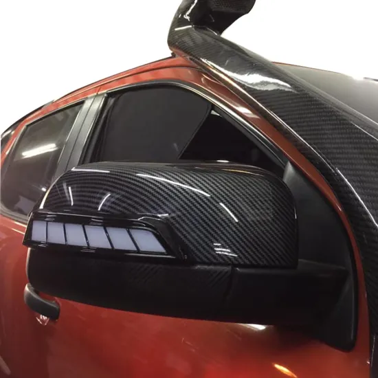 Wildtrak Mirror Covers with Turn Signal Light - FOR Ranger 2012-2019 Carbon Fiber Finish Warranty