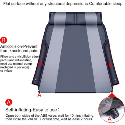 Self-Inflating Camping Sleep Pad for SUV and Car