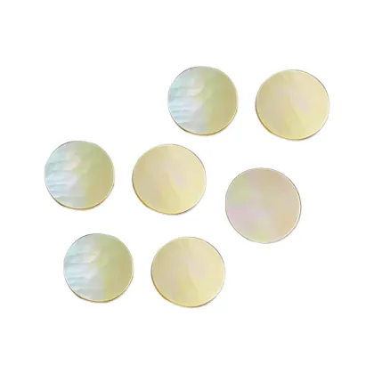 Wholesale Natural Yellow Shell Round Shell Pieces