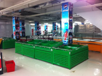 APEX customized OEM&ODM supermarket/store vegetable and fruit display shelves/fruit vegetable shelf