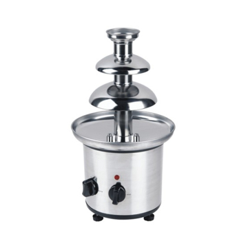 3-Tier Commercial Chocolate Fondue Fountain in Stainless Steel