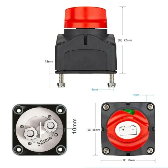 Dual Battery Isolator Selector Switch for Marine Vehicles