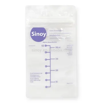 pre-sterilized quad side seal breast milk storage bag