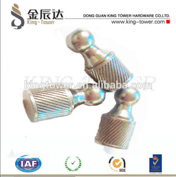 CNC custom brass ball head screws for plastic mold