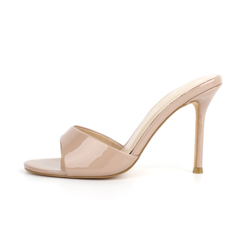 Wide Strap High Heel Sandals