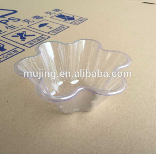Hot !!!Flower Type Plastic Bowl For Ice Cream