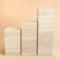 Wabi-sabi natural beige travertine stash