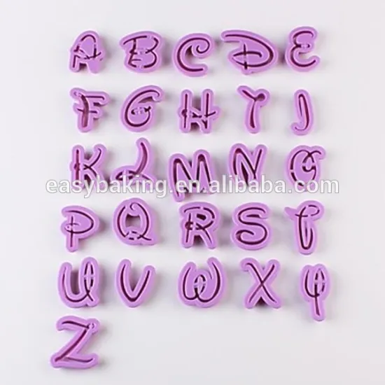 Alphabet Cake Decorating Fondant Tools Kitchen Bakeware Cookie Cutter