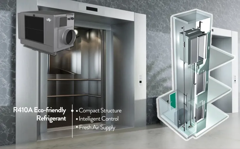 Low-Noise Econ-Mode Elevator AC with Leak-Free Design