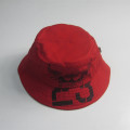 Cappello rosso della benna di stampa delle donne