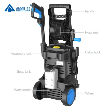 Anlu High Pressure Washer 220V: Car Wash Gun & Electric Cleaning Machine with Water Tank