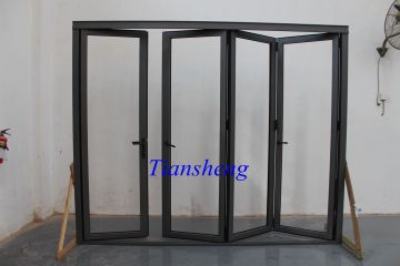 Bifold Door Aluminum with Double Glazing